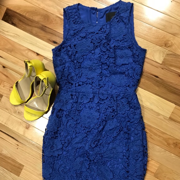 J. Crew lace overlay cocktail dress - Picture 2 of 5